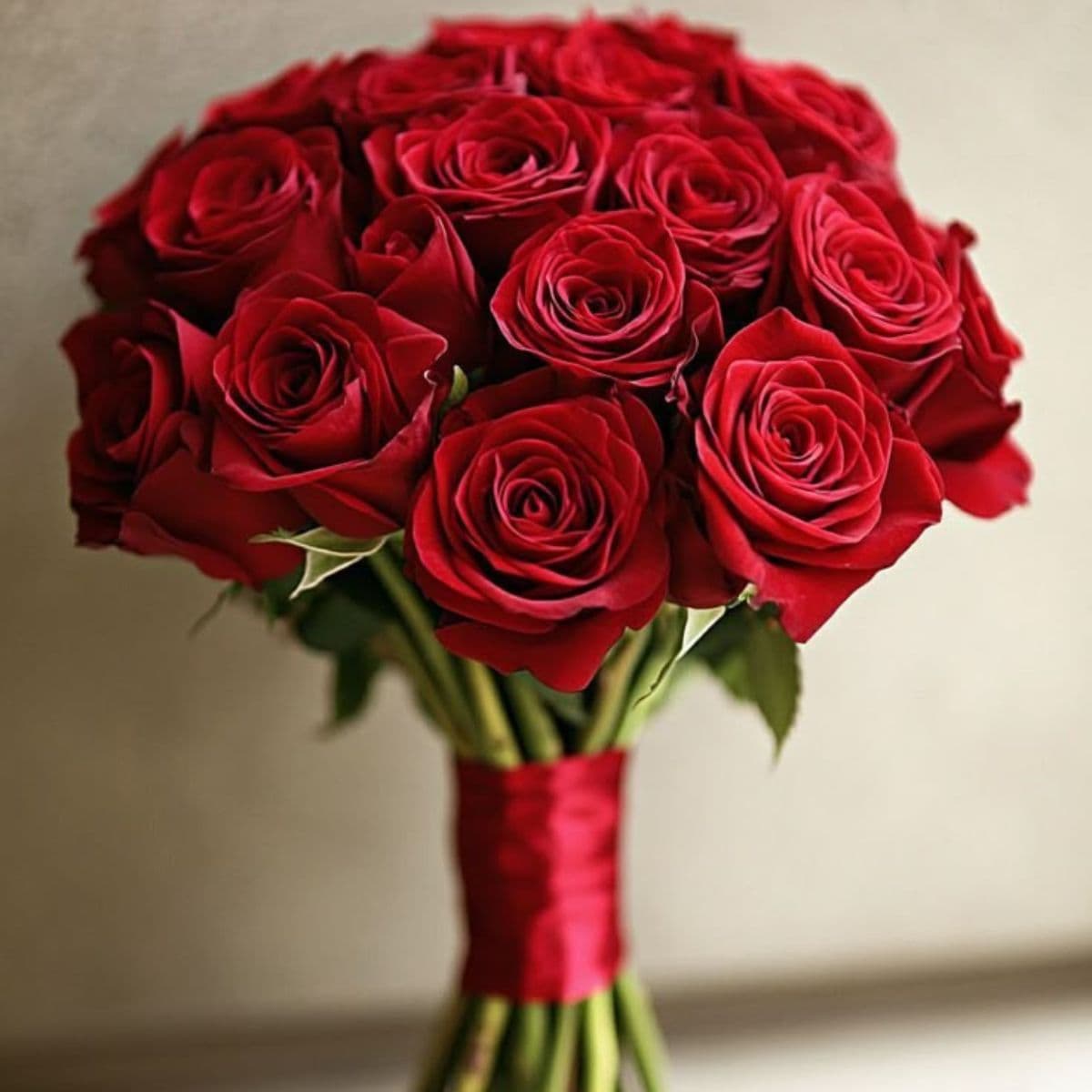 Crimson Romance – 20 Red Roses Bunch